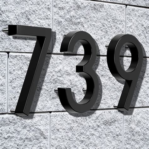 metal house numbers 6-inch|modern house numbers 6 inch.